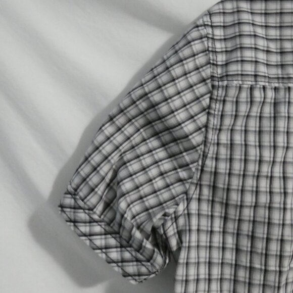 MICHAEL BRANDON | medium | Checkered Casual Button-Up Short Sleeve Shirt - Picture 11 of 16